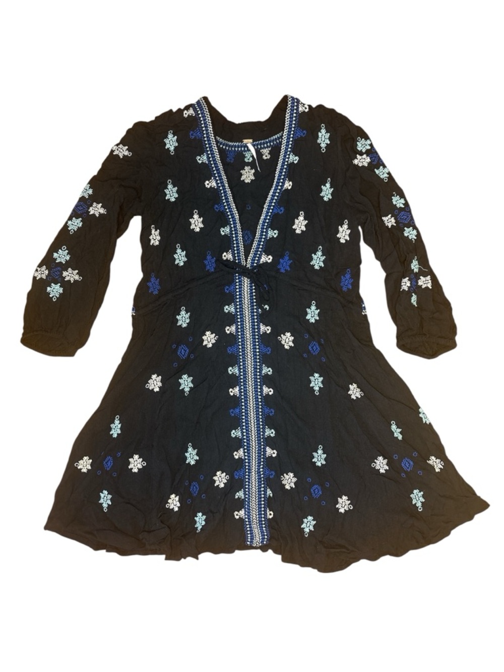 Free People Stargazer Romantic Embroidered Mini Dress